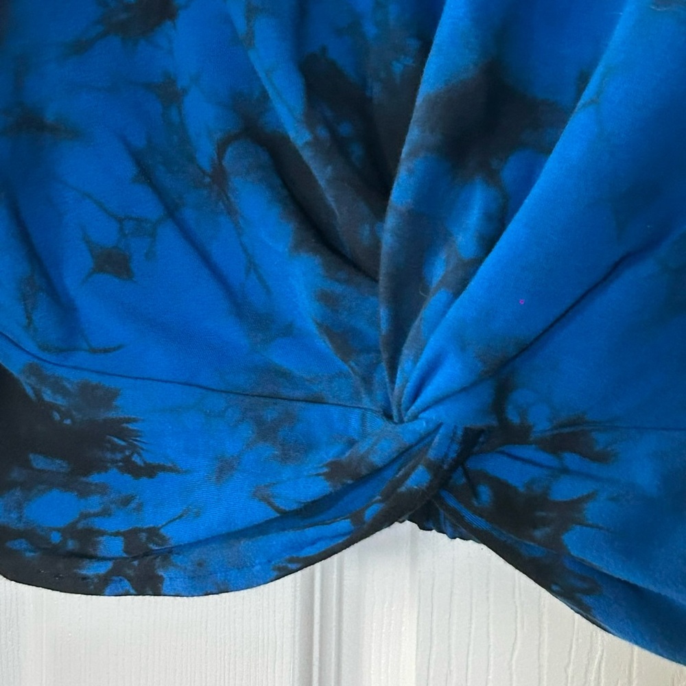 Blue and Black Tie-Dye Longsleeve